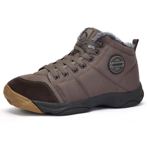 UPSOLO Mens Winter Trekking Snow Boots