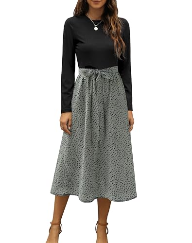 Zattcas Women 2025 Summer Dress Short Sleeve Ribbed Teacher Church Modest Business Casual Work Outfits Midi Dress