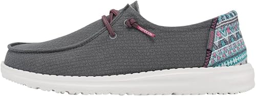 Hey Dude Women's Wendy Chambray | Women's Shoes | Women's Lace Up Loafers | Comfortable & Light-Weight