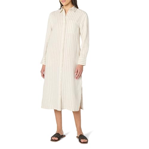 Fiona Relaxed Linen Midi Shirt Dress