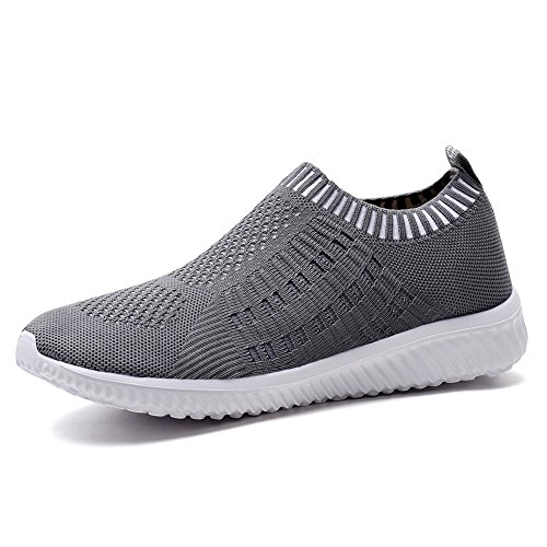 TIOSEBON Women's Athletic Walking Shoes Slip On Casual Mesh-Comfortable Tennis Workout Sneakers