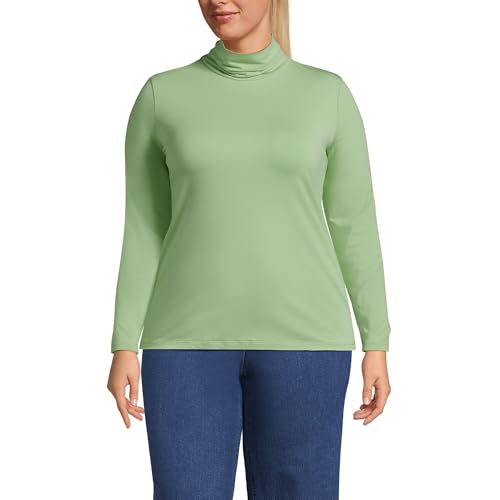 Lands' End Lightweight Jersey Long Sleeve Turtleneck