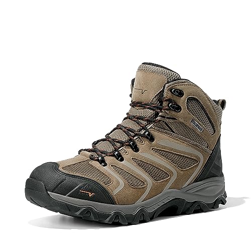 NORTIV 8 Men's Ankle High Waterproof Hiking Boots