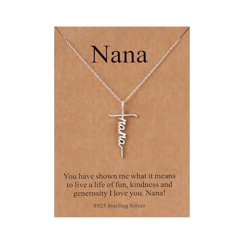 Lcherry Faith Cross Pendant Necklace for Women Religious Christian Jewelry Mother's Day Gifts for Women