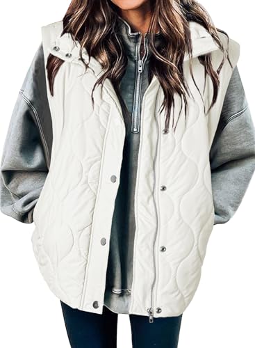 EVALESS Cropped Puffer Vest Women Lightweight Quilted Stand Collar Sleeveless Jackets Fall Winter 2025 Button Zip Up Coat