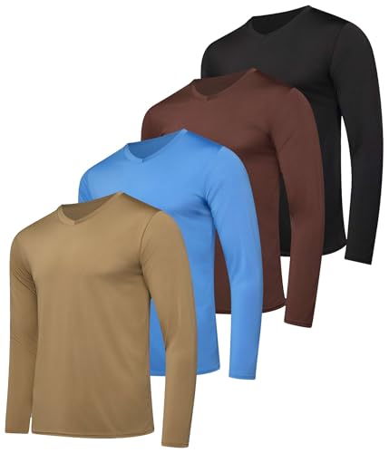 Real Essentials Men's Dry Fit Long Sleeve (Value Pack)