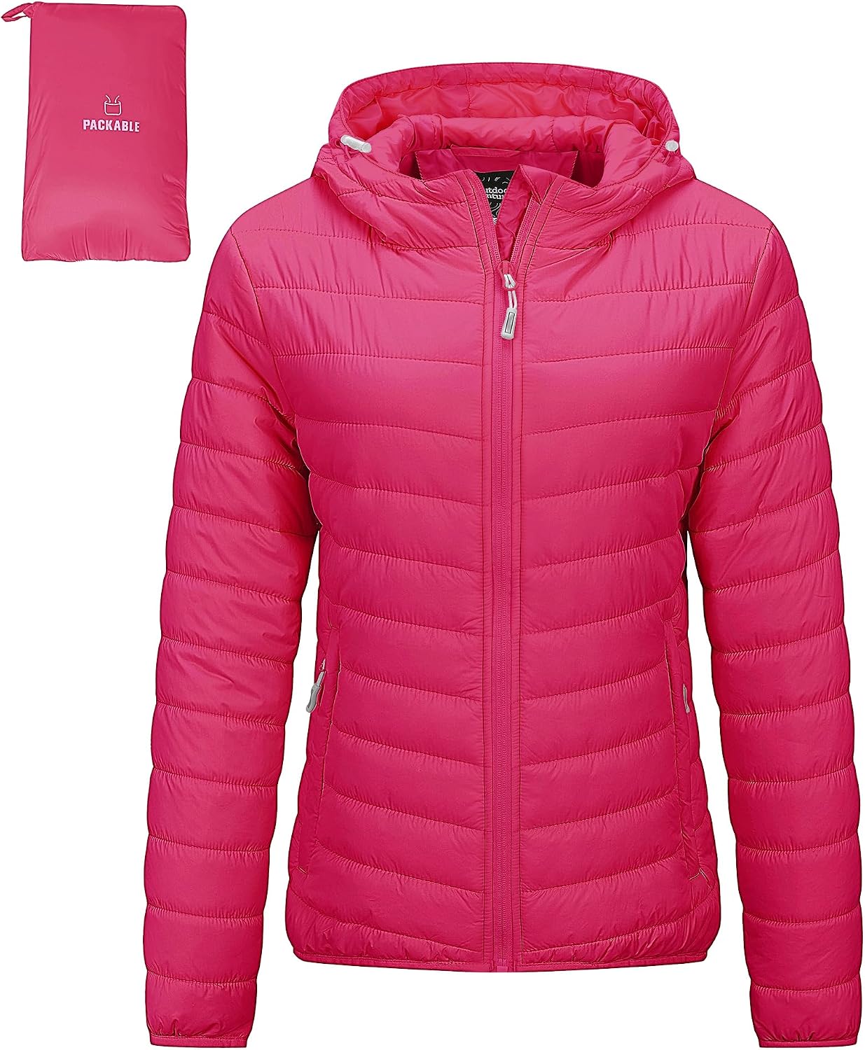 Outdoor Ventures Packable Full-Zip Puffer