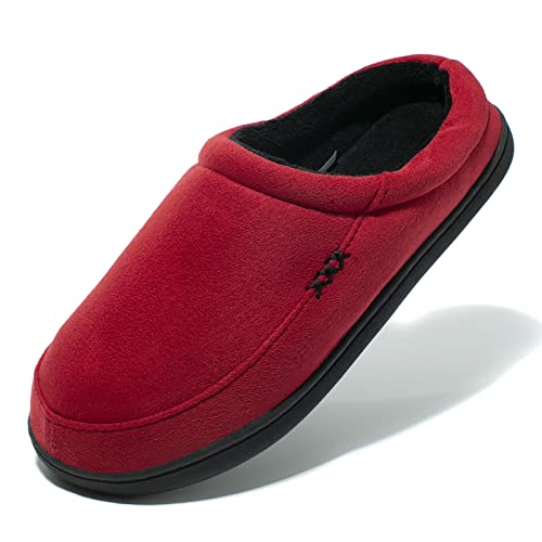 NewDenBer Men's Suede Fleece Clog