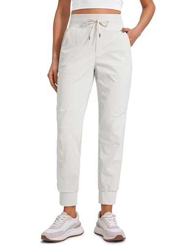 CRZ YOGA Athletic Joggers for Women 27.5" - Lightweight Travel Outdoor Hiking Pants with Pockets