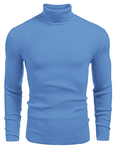 COOFANDY Ribbed Slim Fit Pullover