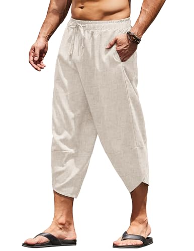 COOFANDY Harem Capri