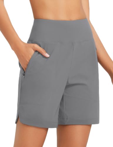 baleaf Women's 3"/5"/7"/9" High Waisted Swim Board Shorts Quick Dry Swimsuits Bottoms Trunks with Pockets
