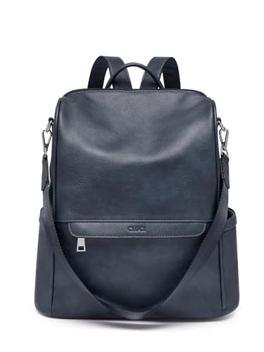 CLUCI Womens Backpack Purse Leather Anti-theft Large Fashion Designer Travel Bag Ladies Shoulder Bags