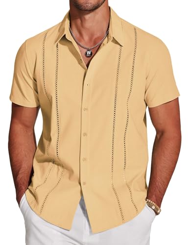 COOFANDY Cuban Guayabera (Top Pick)