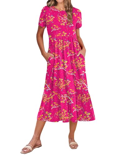 Zeagoo Tiered Midi Dress