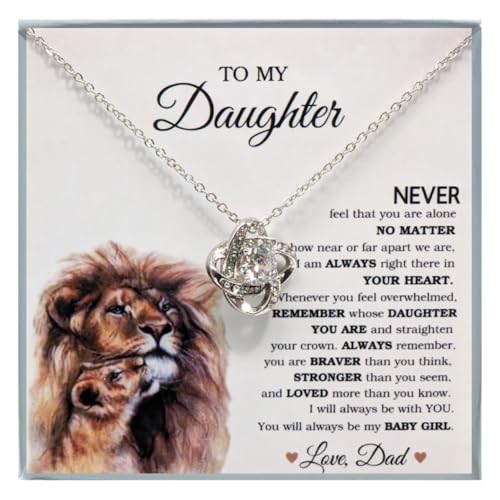 ROMESIA To My Daughter Necklace 14K Pendant