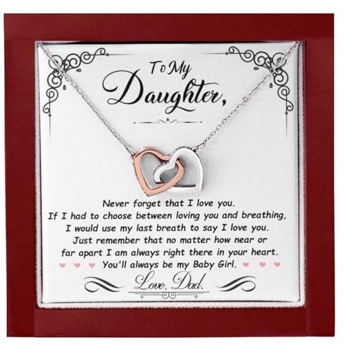 ROMESIA To My Daughter Necklace 14K Pendant