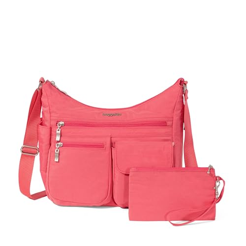 Baggallini Everywhere Bagg Crossbody Women 11x9 Lightweight Nylon Hobo Water-Resistant Travel Bag W/RFID