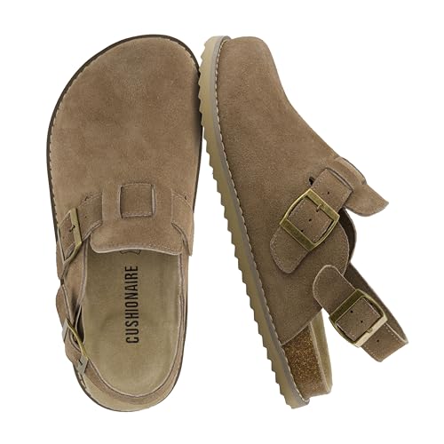 CUSHIONAIRE Brooklyn Suede Womens Slides