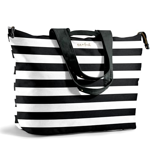 Fit & Fresh Large Beach Bag for Women - Extra Large Travel Tote With Pockets