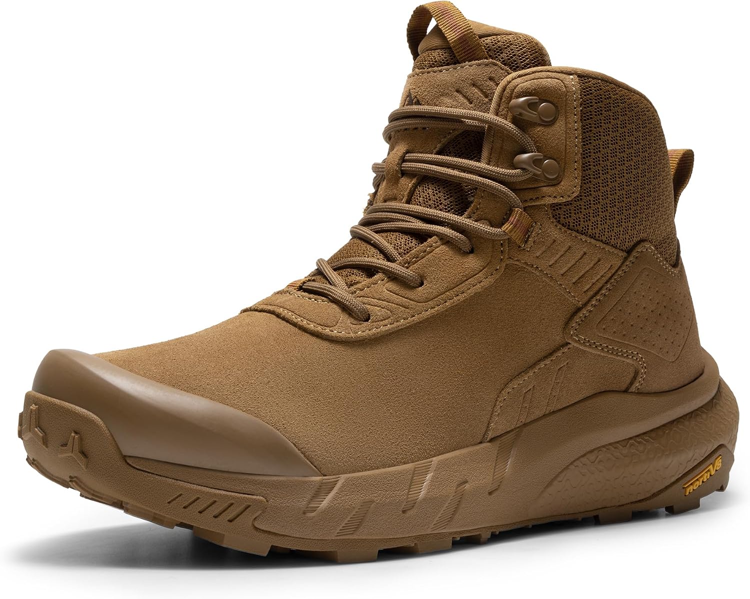 NORTIV 8 Men's Waterproof Military Tactical Work Boots Leather Motorcycle Combat Lightweight Non-Slip Hiking Boots for Men Defender