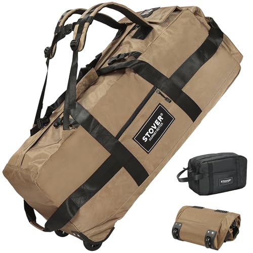 STOVER 80L Rolling Duffel (Tan)