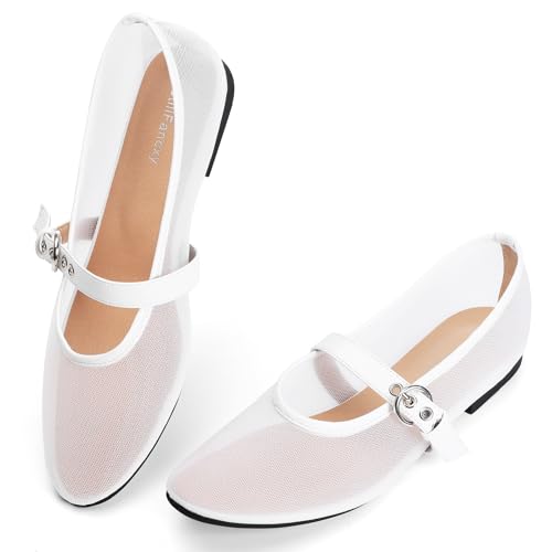 StillFancxy Mesh Ballet Flats