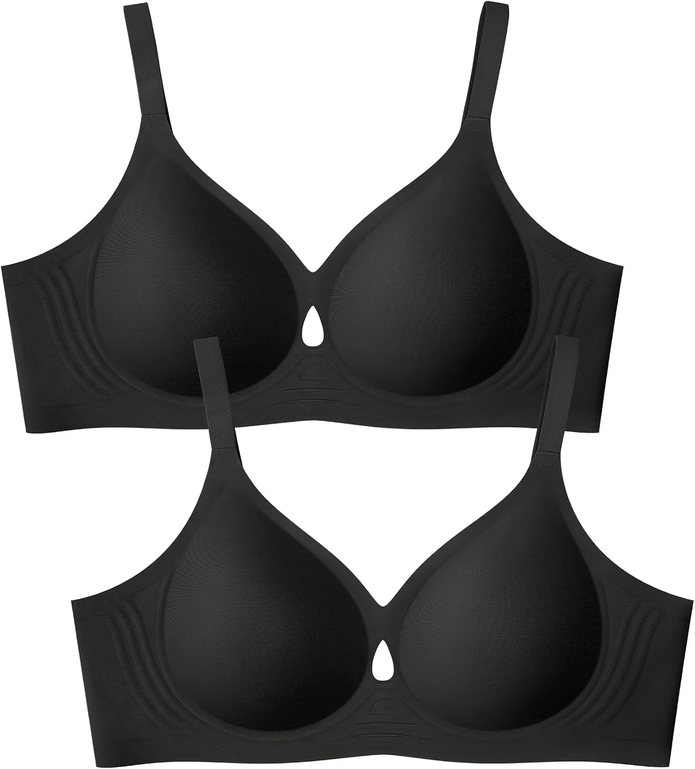 Wireless Bras for Women No Underwire Jelly Bras Seamless Push Up Full Coverage Bralettes Comfortable Everyday Bra
