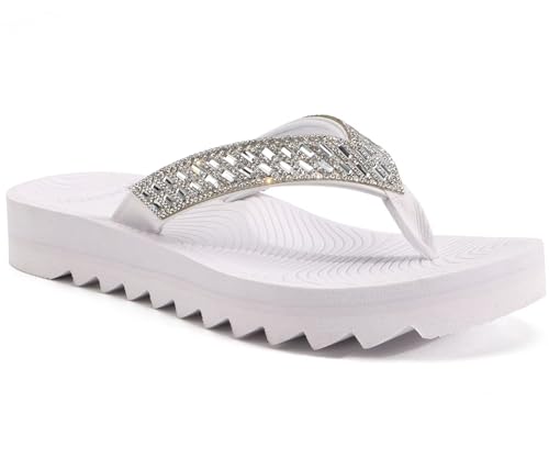 KuaiLu Womens Orthotic Flip Flops