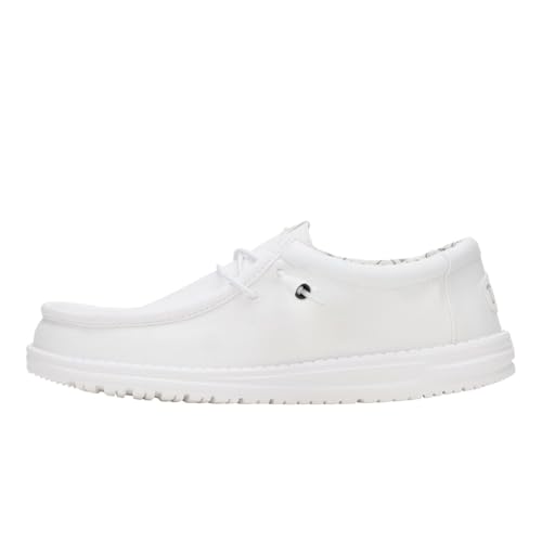 HEYDUDE Mens Wally Stretch Canvas Loafers | Comfortable Lightweight Slip-On Shoes for Men | Casual Walking, Travel & Everyday Comfort