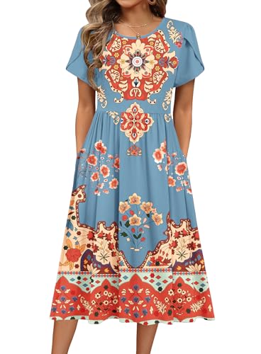 HOTOUCH A-Line Midi Dress (V. Soft)