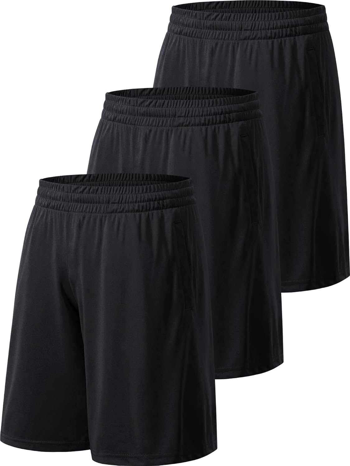 Men's Athletic Shorts with Pockets and Elastic Waistband Quick Dry Activewear Workout Shorts for Men (Profectors)