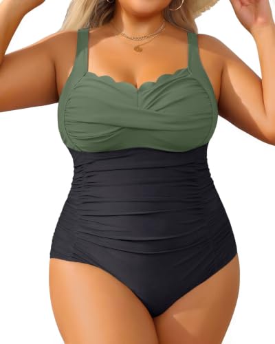 Aqua Eve Womens Plus Size One Piece
