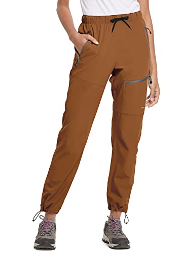 baleaf Women's Hiking Pants Quick Dry Lightweight Water Resistant Elastic Waist Cargo Pants for All Seasons