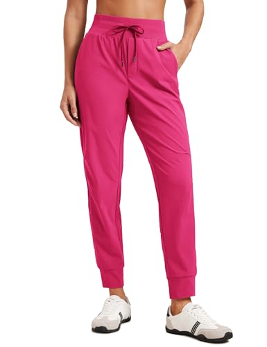 CRZ YOGA Athletic Joggers for Women 27.5" - Lightweight Travel Outdoor Hiking Pants with Pockets