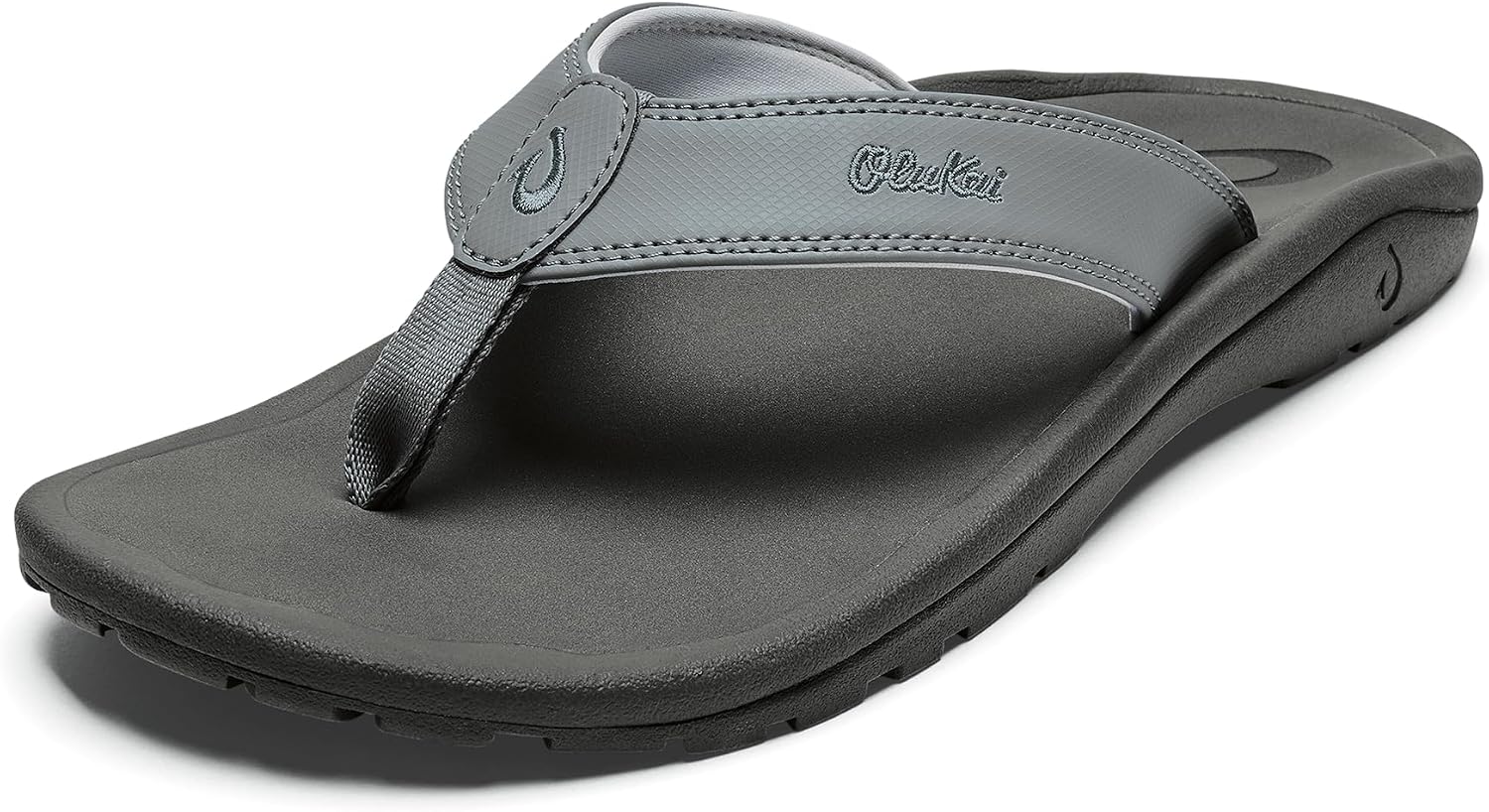 OLUKAI Ho'opio Hau Women's Beach Sandals, Quick-Dry Flip-Flop Slides, Water Resistant Suede Lining & Wet Grip Soles, Soft Comfort Fit & Arch Support
