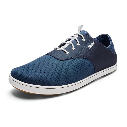 OLUKAI Nohea Moku Men's No Tie Boat Shoes, Breathable & Quick Dry Mesh, Effortless Design & Barefoot Wearability, All-Day Comfort & Support