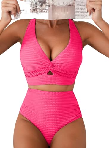 Herseas Textured Twist-Front Set