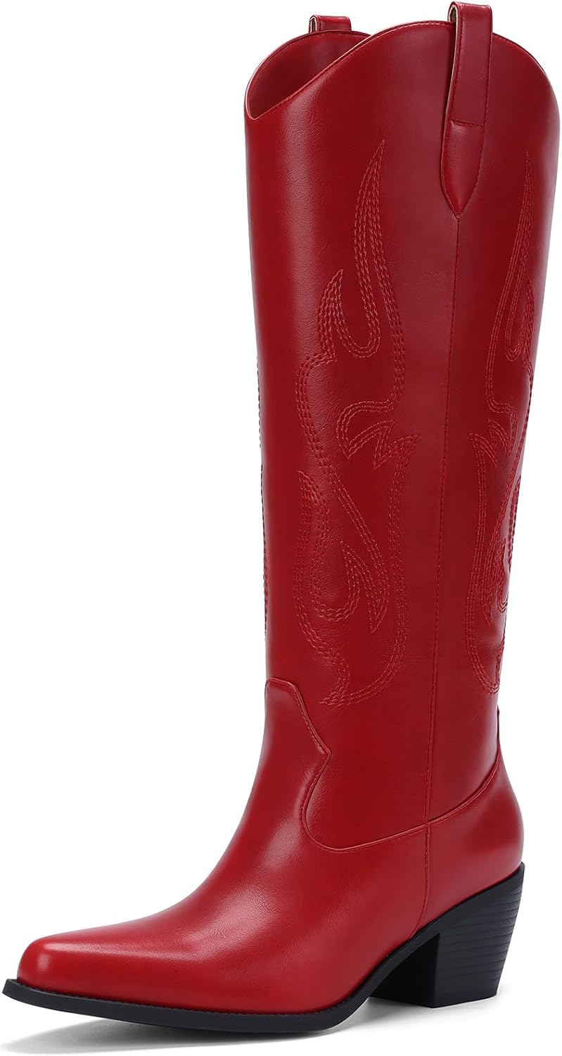 Pasuot Western Cowboy Boots for Women