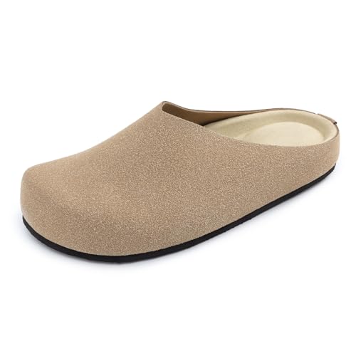 Athlefit Women's Slip On Suede Clogs