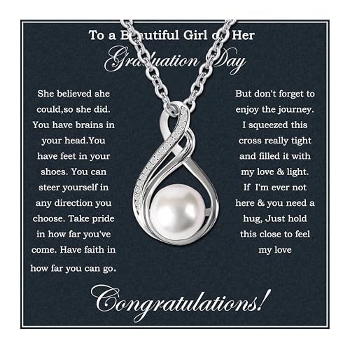 Graduation Gifts For Her 2025 College Graduation Gifts For Women 925 Sterling Silver Inspirational Necklace For Granddaughter or Daughter High School Graduate Gifts For Best Friend