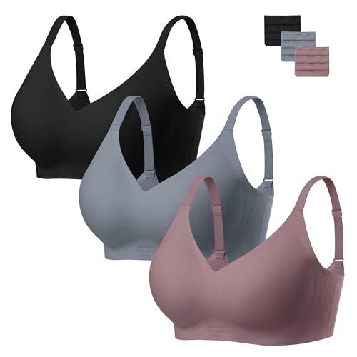 habibee Bra for Women No Underwire Comfort Seamless Bras Push Up Wireless Bras Full Coverage Bralettes, Bra Extender