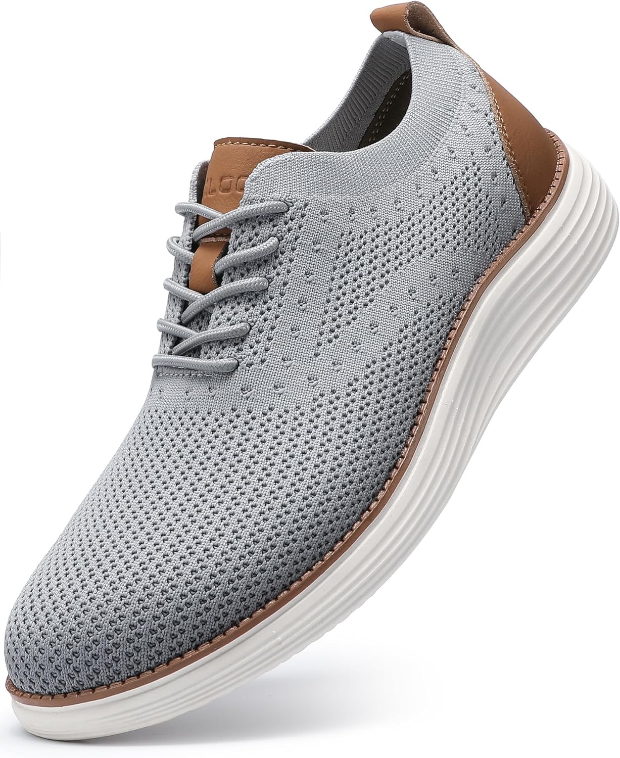 VILOCY Men's Casual Dress Sneakers Oxfords Business Mesh Breathable Walking Shoes Tennis Comfortable