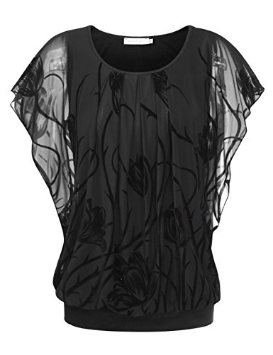 BAISHENGGT Flutter Mesh Top
