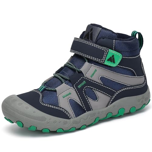 Mishansha Kids Hiking Boots Toddler Girls Boys Hiking Shoes Water-Resistant Anti-Collision Non-Slip Athletic Outdoor Trekking Boots