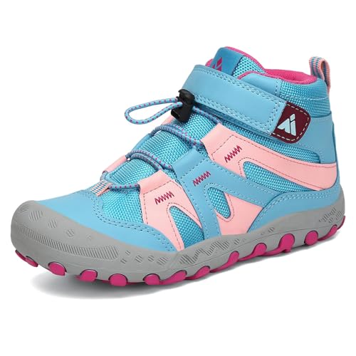 Mishansha Kids Hiking Boots Toddler Girls Boys Hiking Shoes Water-Resistant Anti-Collision Non-Slip Athletic Outdoor Trekking Boots