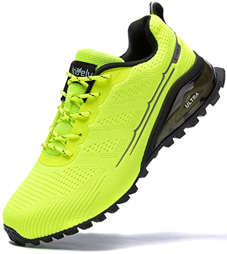 Men's Fashion Sneakers Lightweight Breathable Walking Shoes Tennis Cross Training Shoe Non Slip Trail Running Shoes