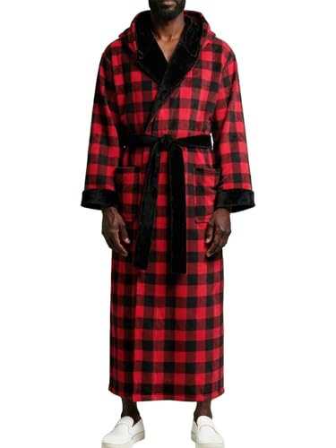 Alexander Del Rossa Mens Robe with Hood