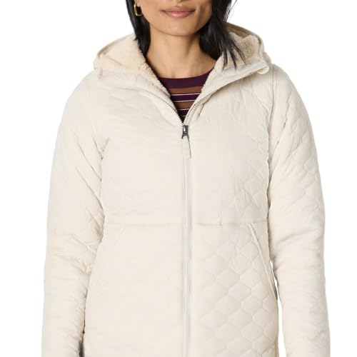 Amazon Essentials womens Lightweight Quilted Full-Zip Water-Resistant Sherpa-Lined Hooded Puffer Jacket