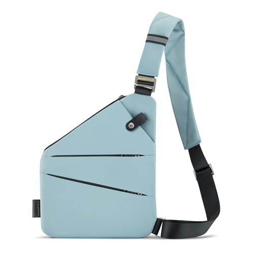 WANDER PLUS Anti Theft Crossbody Travel Bag for Women Men, Multi-Pocket Crossbody Bag, Slim Sling Bag with Adjustable Strap